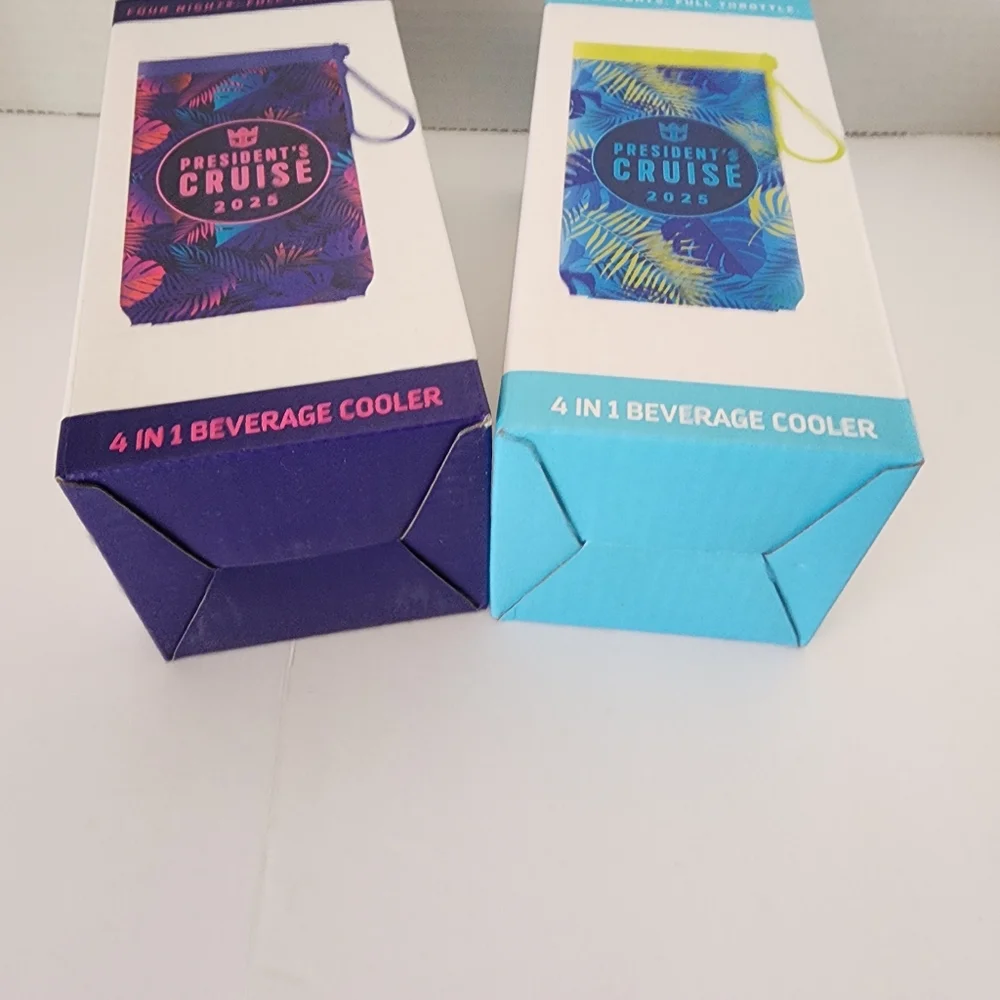 Utopia President's Cruise Sept 2025 BEVERAGE Coolers + Flags 2 New Never Used
